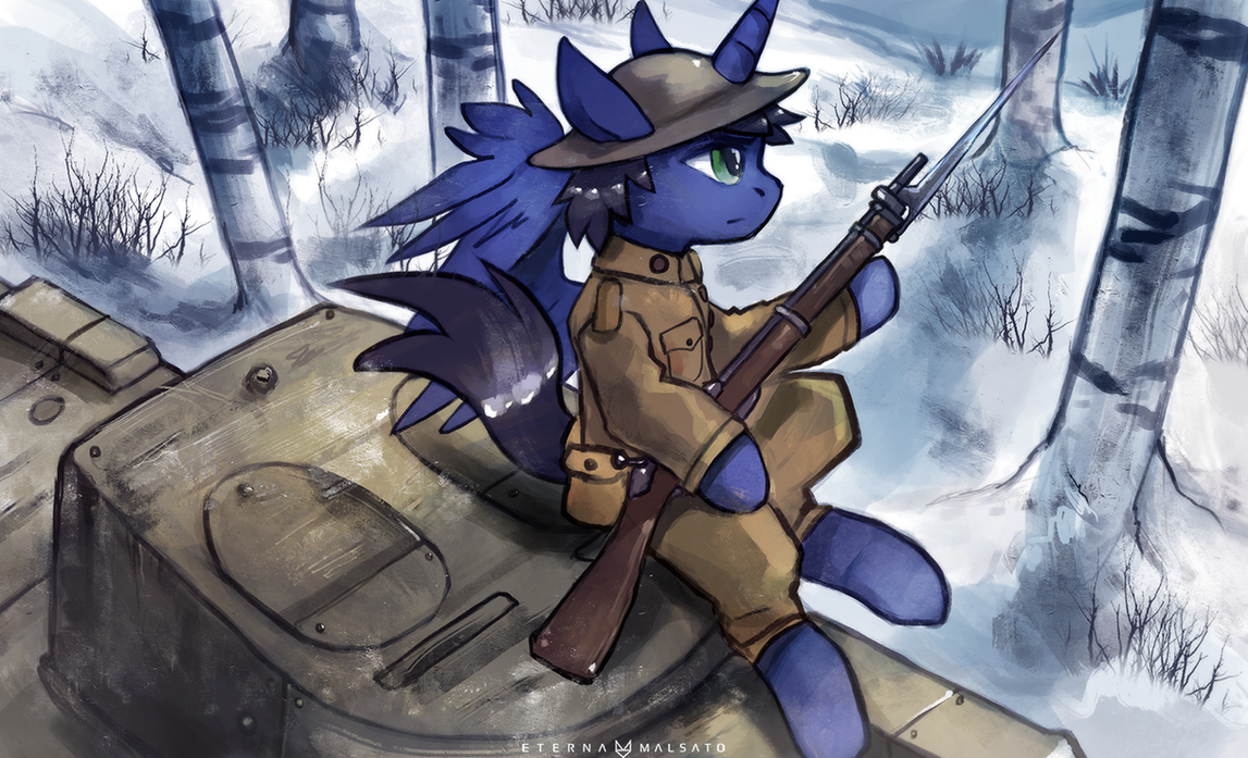 Pony art of the non diabetic variety.  - Page 25 Snow_at_the_battle_s_front_by_foxinshadow-d9xvdd2