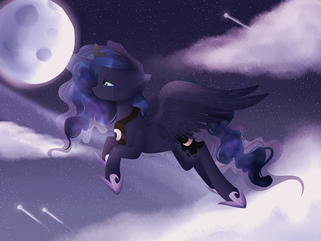 Pony art of the non diabetic variety.  - Page 24 Lullaby_for_a_princess_by_kurochhi-d9v05d4