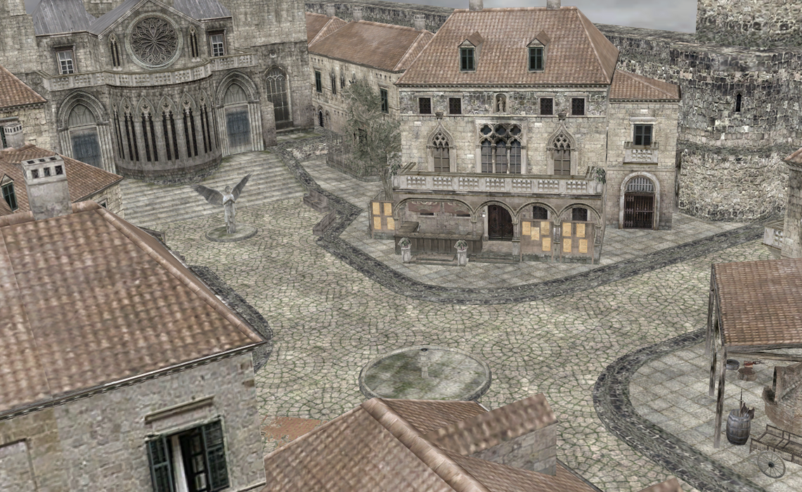 Nuevo escenario: Medieval Town – para The Mercenaries – by Infernal Mmd_old_town_stage_by_amiamy111-d83vhtw