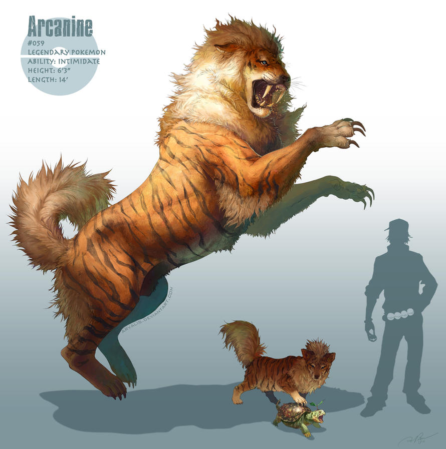 [Deviantart] Arvalis - Pokémons Realistas - Página 2 _arcanine__by_arvalis-d5oz5iy