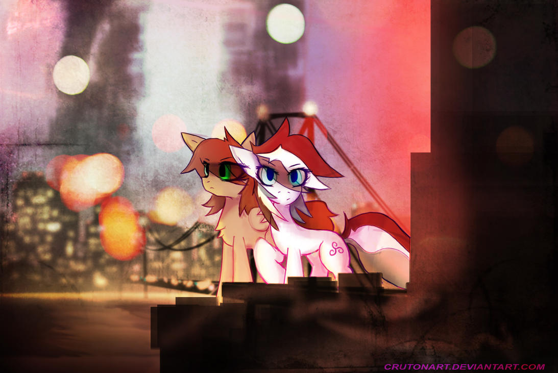 Pony art of the non diabetic variety.  - Page 19 City_lights_by_crutonart-d844wlz