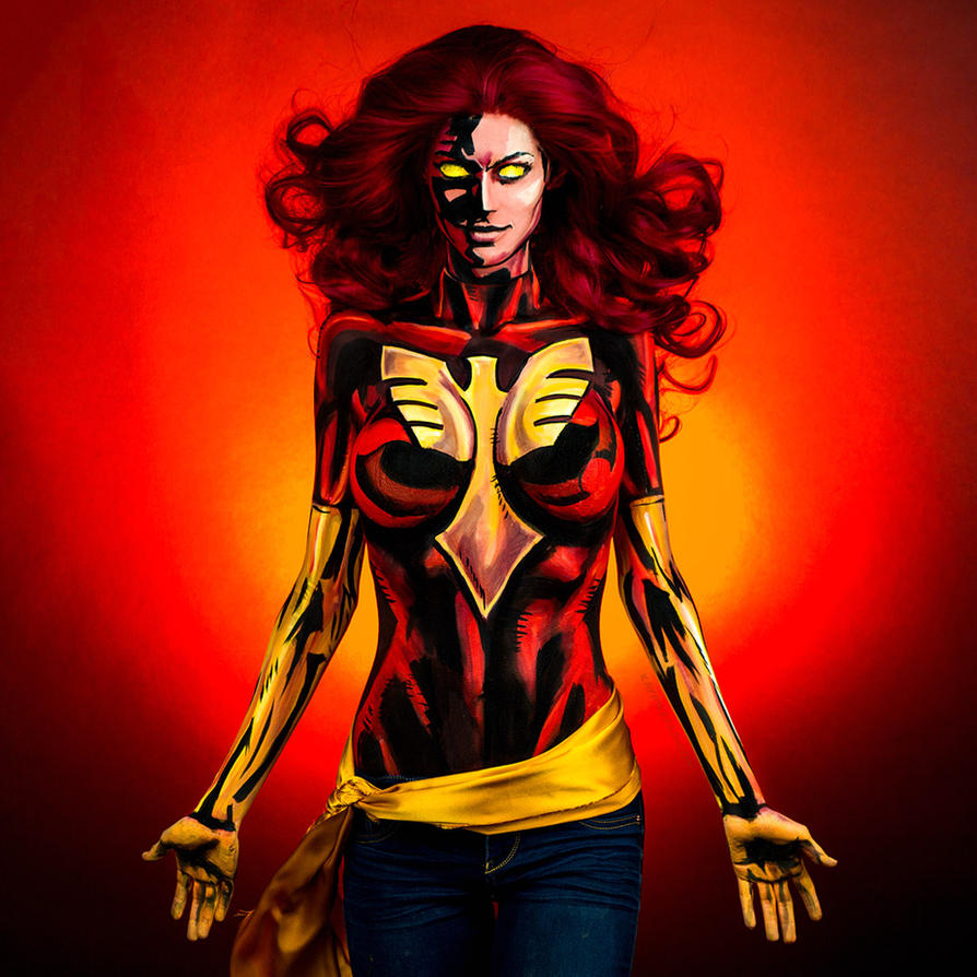 Non movie related pictures! - Page 4 Dark_phoenix_bodypaint_by_kaypikefashion-dackw7p