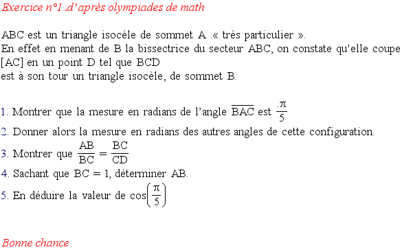 Exercice n°1 (géometrie) 24224