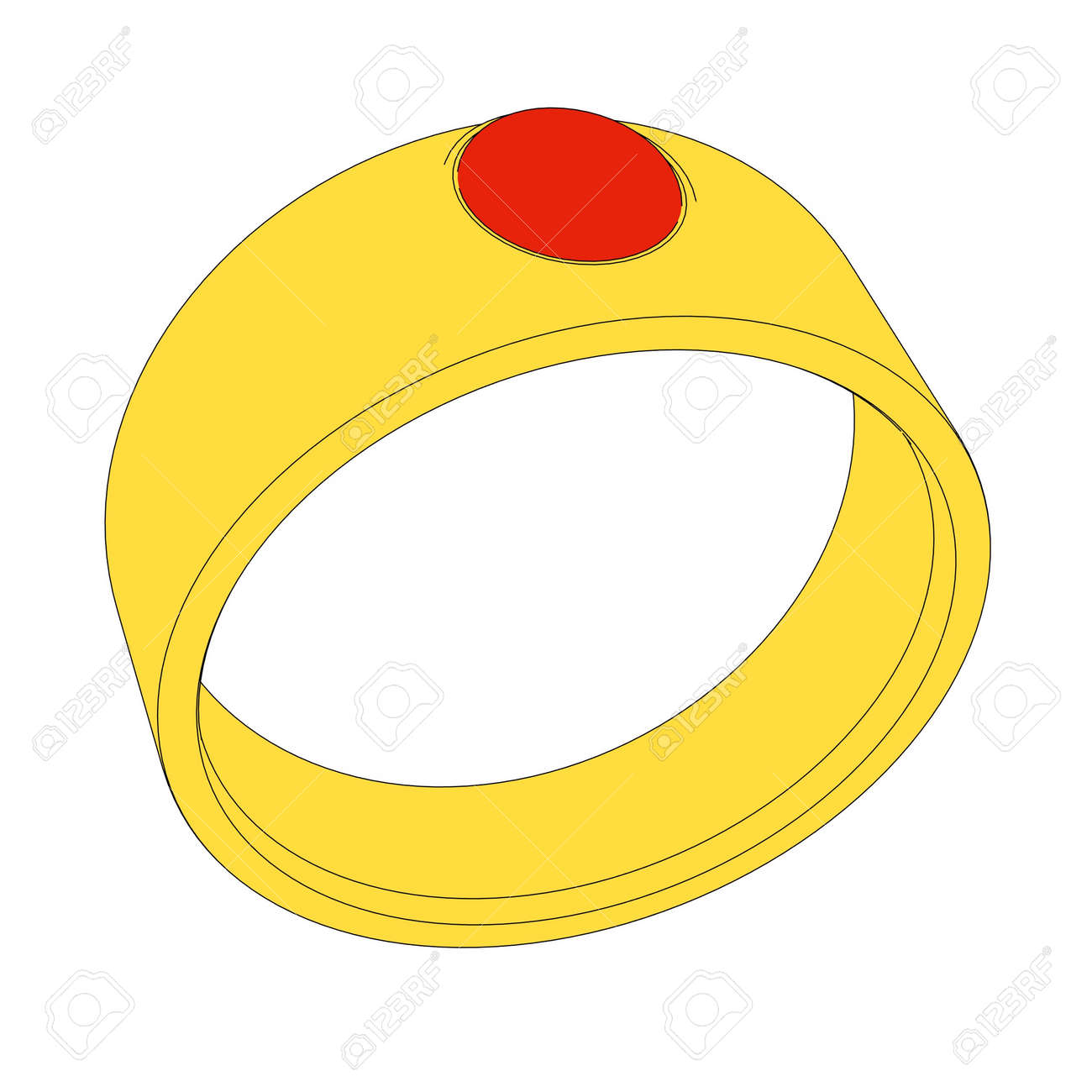 Atlantean Rings 41085184-2d-imagen-de-dibujos-animados-de-anillo-Foto-de-archivo