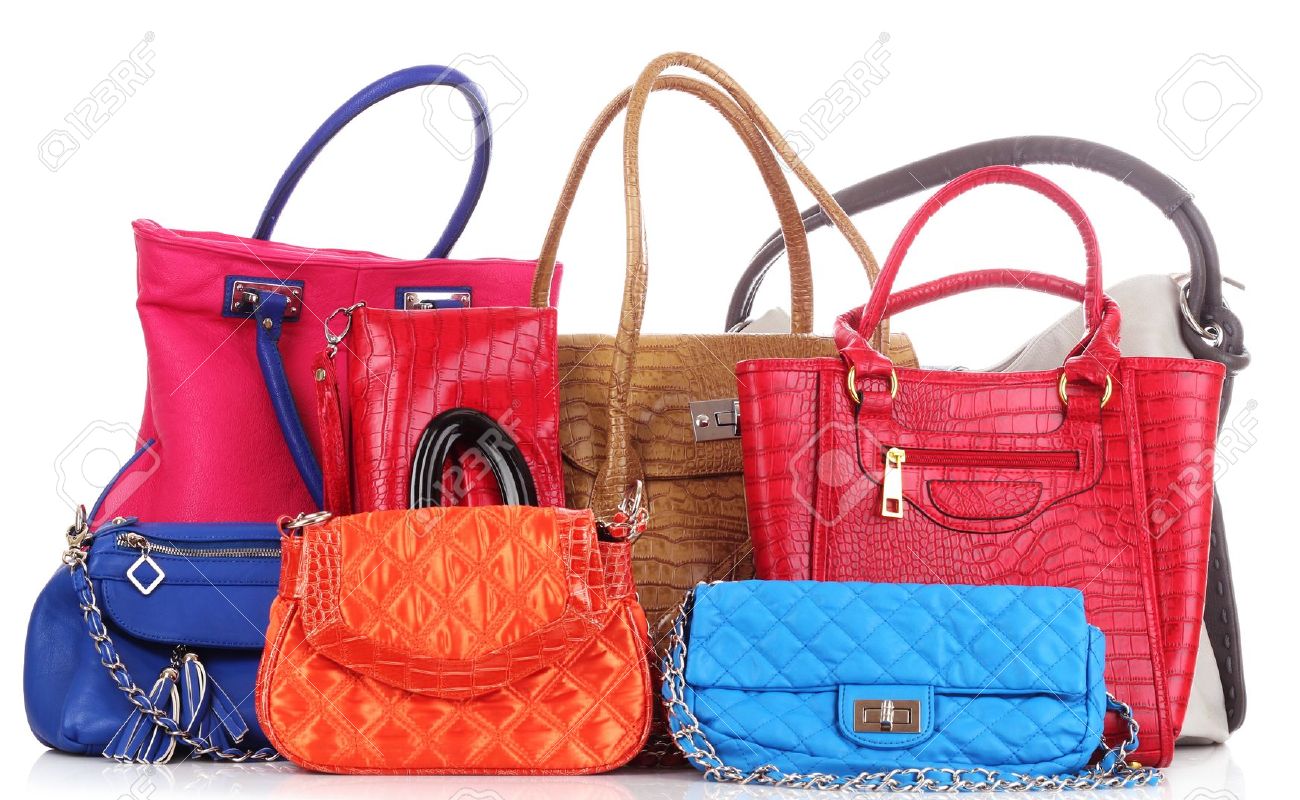 Odaberite savršenu torbu - Page 15 9887534-Many-color-women-bags-on-white-Stock-Photo-handbag-fashion-bag