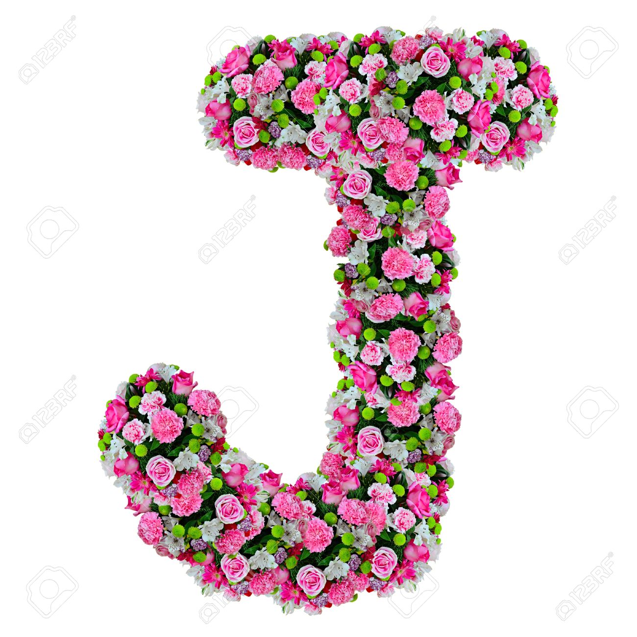 Oslikaj slova  azbuke - Page 18 11854413-J-flower-alphabet-isolated-on-white-with-clipping-path-Stock-Photo