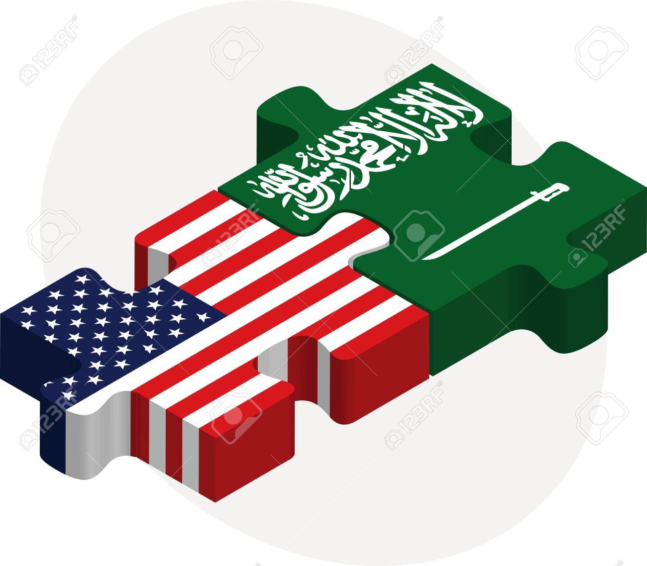 Saudi Arabija 29208619-illustration-of-USA-and-Saudi-Arabia-Flags-in-puzzle-isolated-on-white-background-Stock-Vector