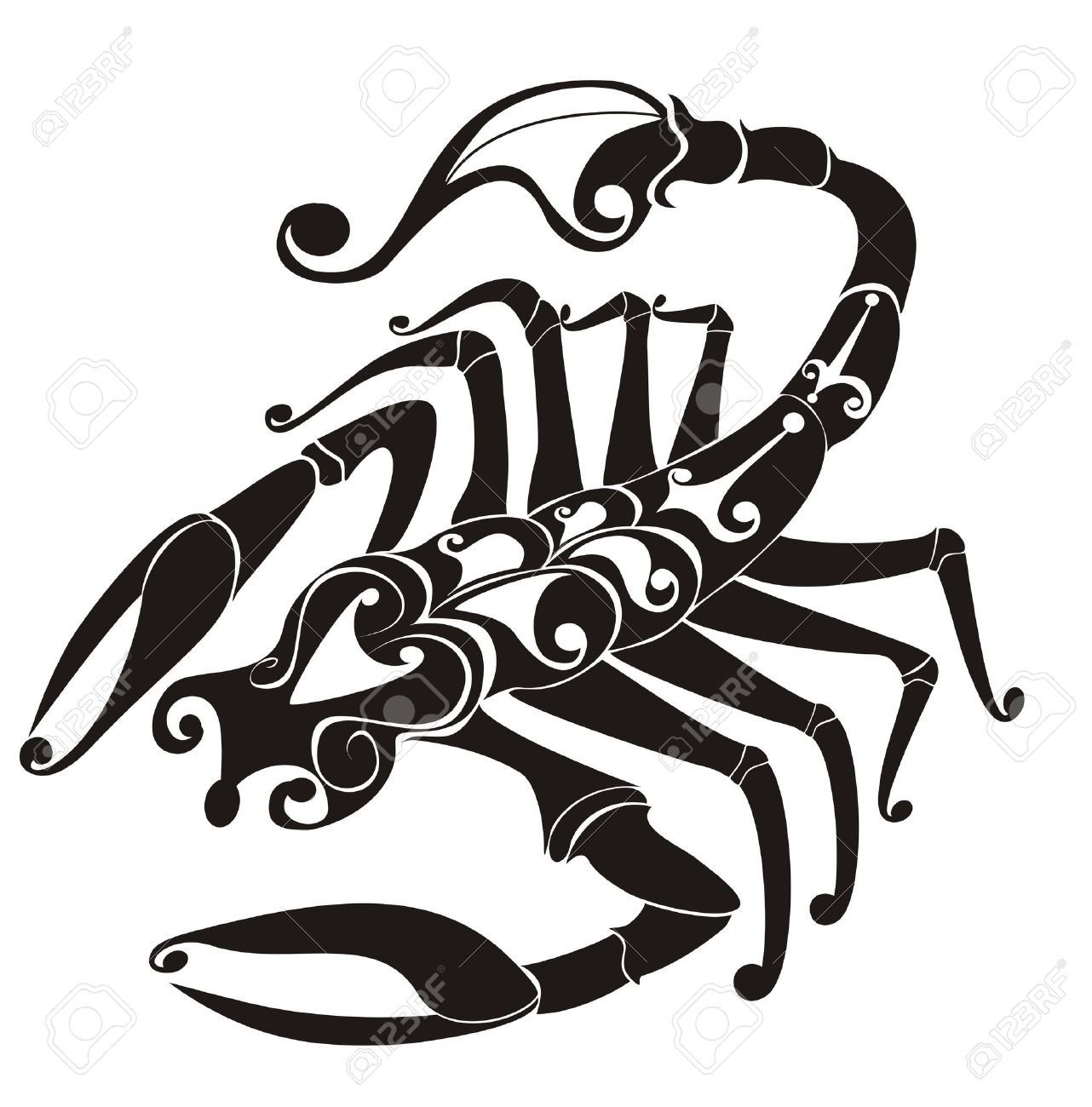 Description du lieu 16258516-Scorpio-Vector-zodiac-Stock-Vector-scorpion