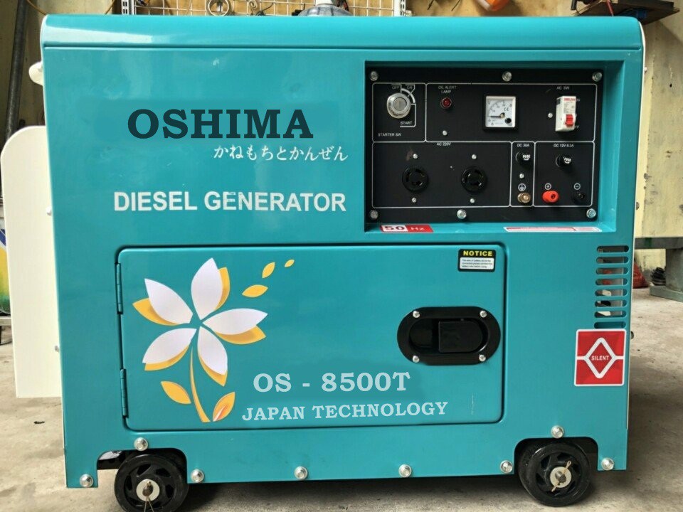 Máy phát điện oshima 5 kí chạy dầu mua ở đâu? Oshima_8500_master