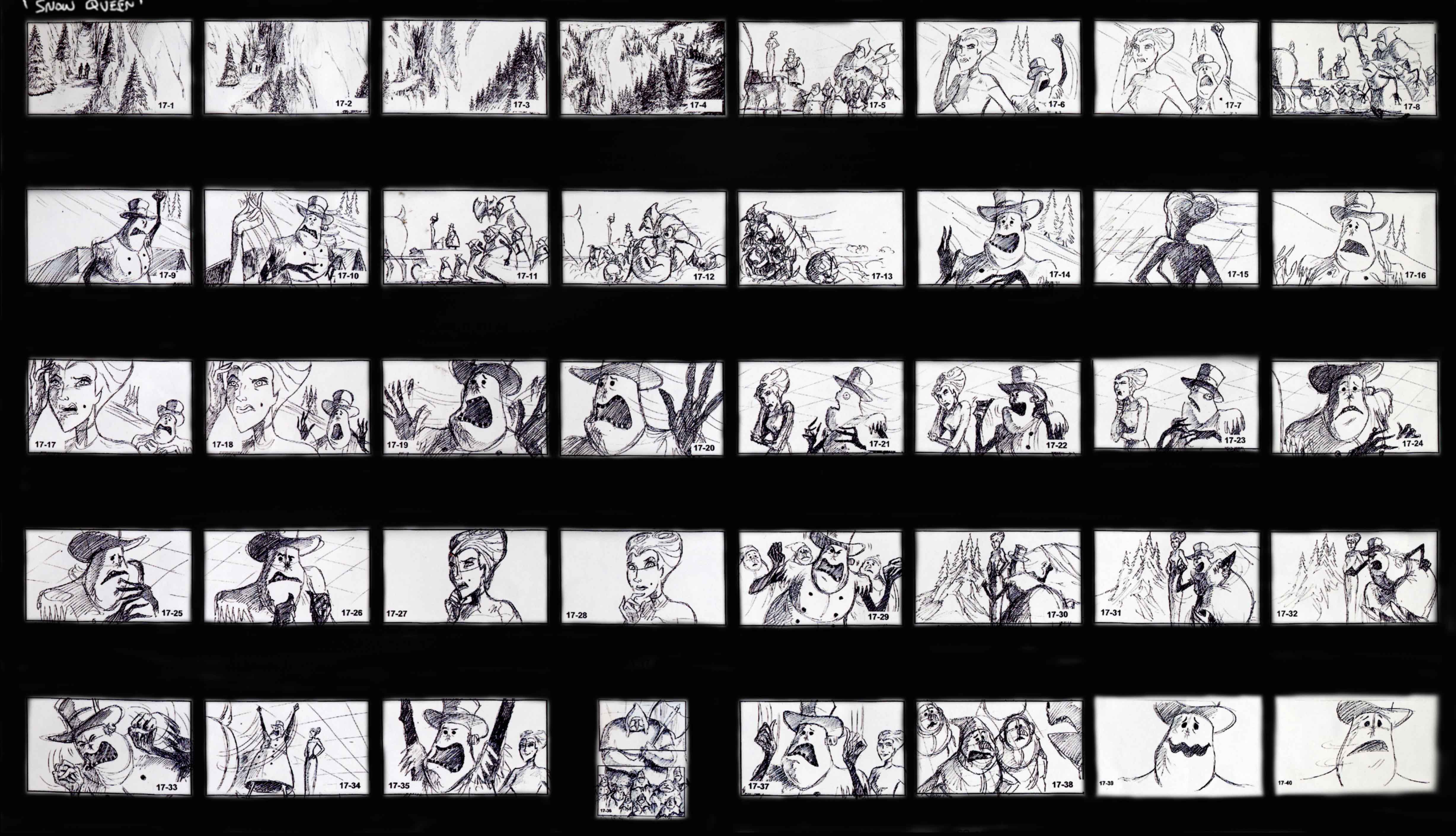 Frozen - O Reino do Gelo Snow-Queen-Storyboard