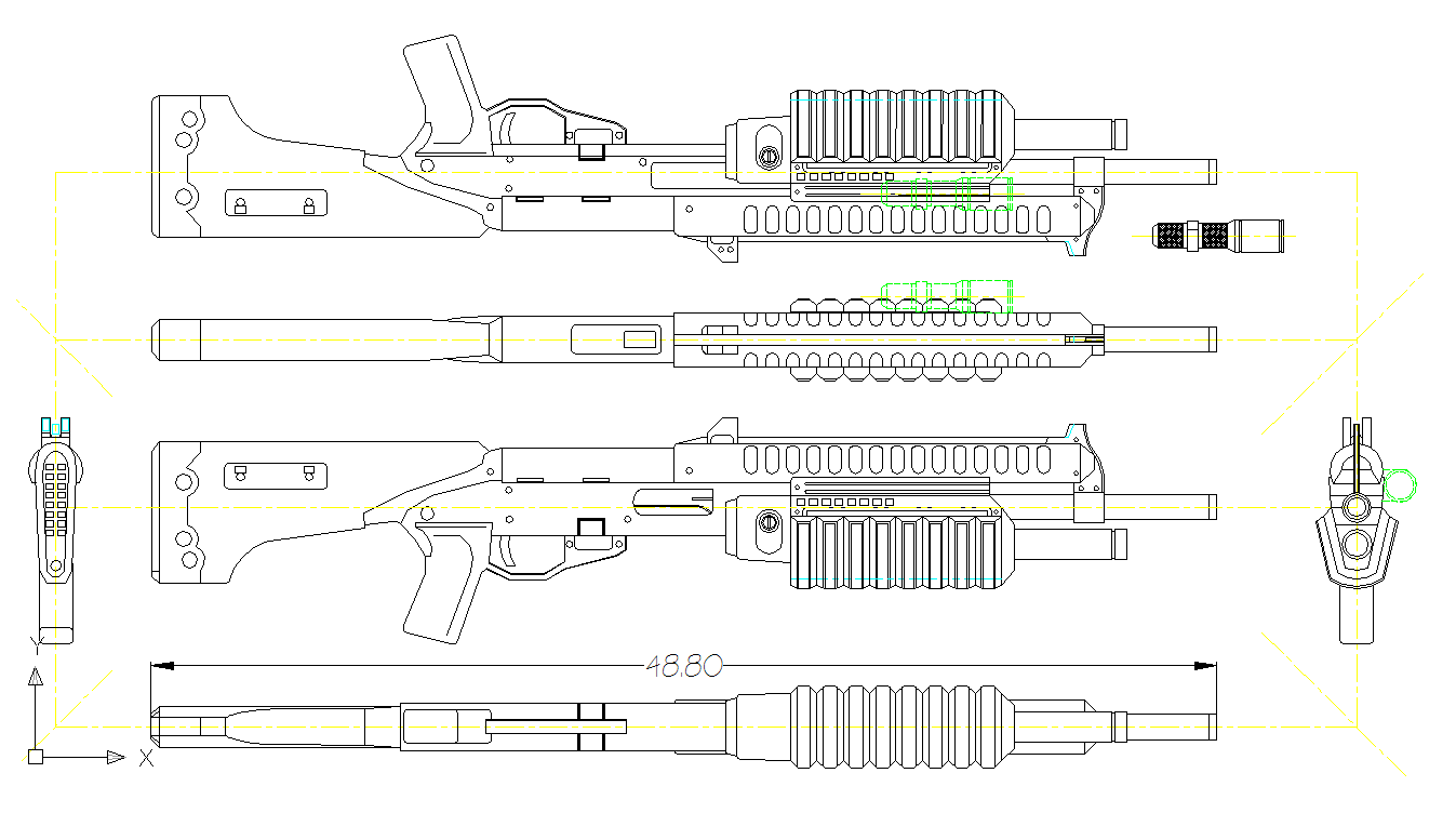 some cool halo blueprints Halo%203%20Shotgun