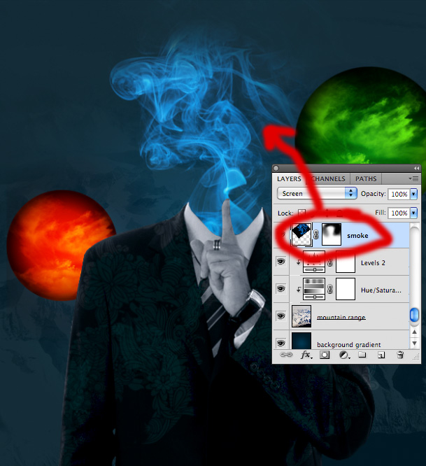 [ Photoshop ] Create a Surreal Smoking Photo Manipulation Smokehead10c