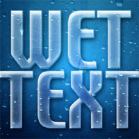 Wet Window Text Effect Wet Window Text Effect  Preview