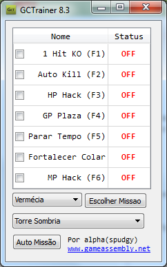 [Auto Kill / One Hit / HP / MP / +] GCTrainer 8.3 Funcional 28/10 7JCe