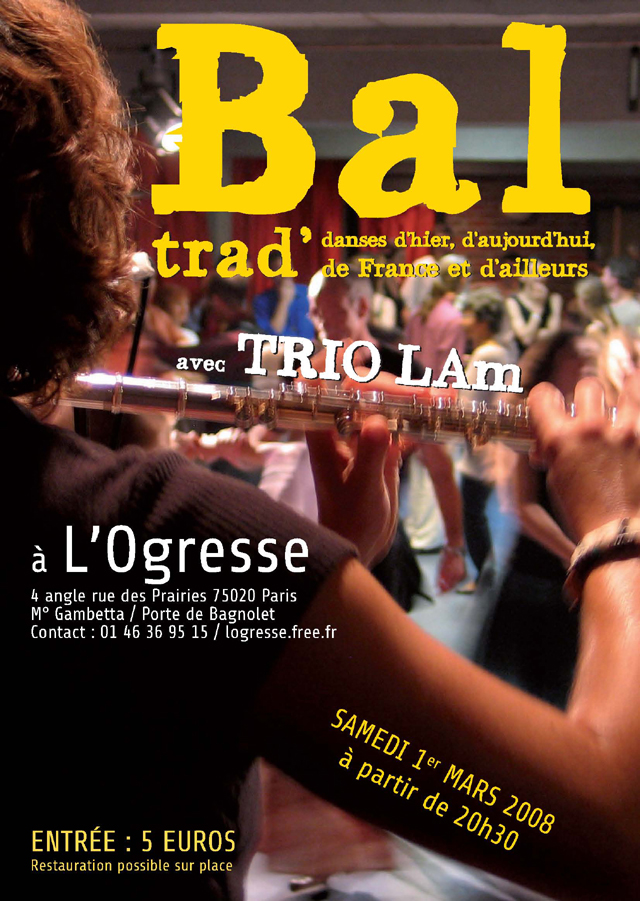 bal folk du Trio Lam  l'Ogresse!!! Lamogresse