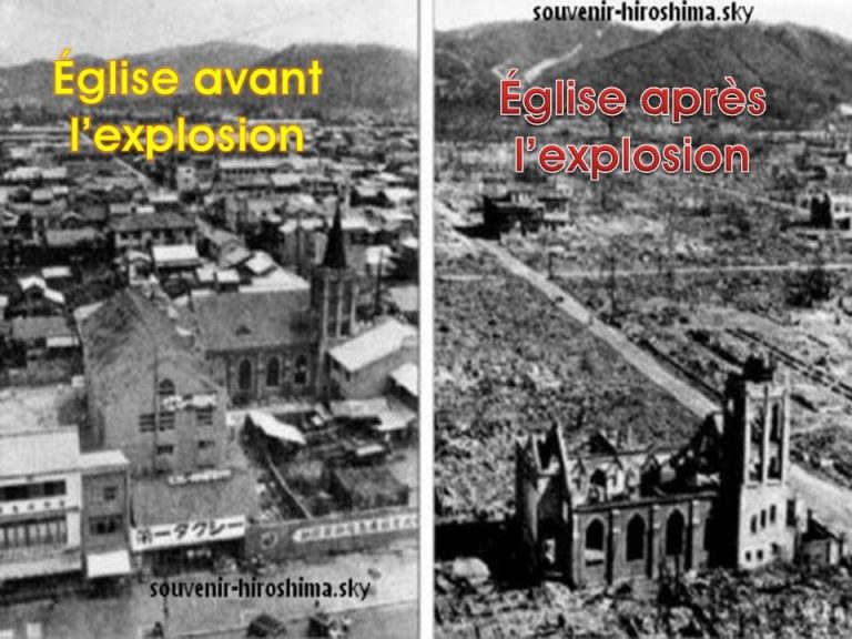 Les missionnaires jésuites (Hiroshima) et franciscains (Nagasaki) - ÉPARGNÉS des radiations mortelles Hirochimasitive75-768x576