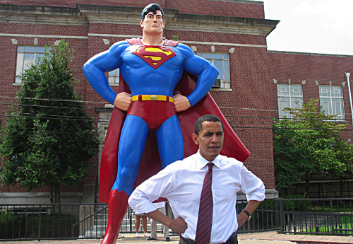 ¿Que personas famosas son fans de Superman o al menos muestran afinidad por el personaje? - Página 2 Obama-superman