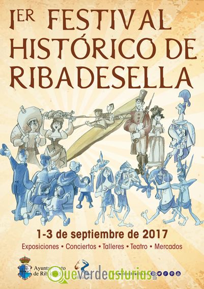 Domingo 3 Septiembre 1 festival histórico de Ribadesella 20170724cartelhistoricojpg