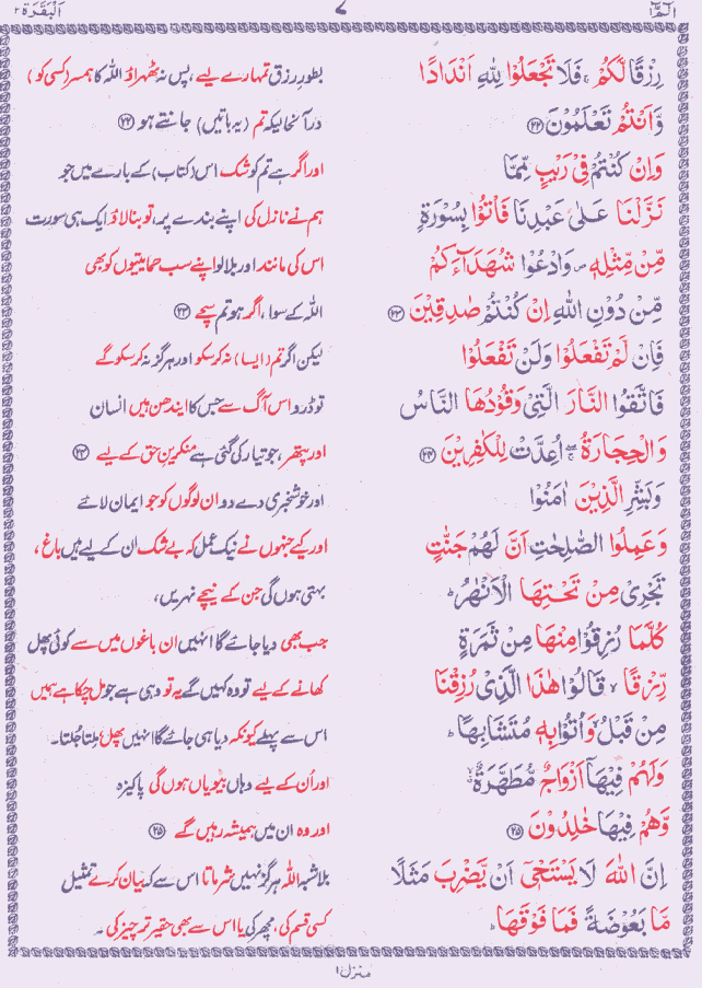 Quran Shareef Para # 1 P0007