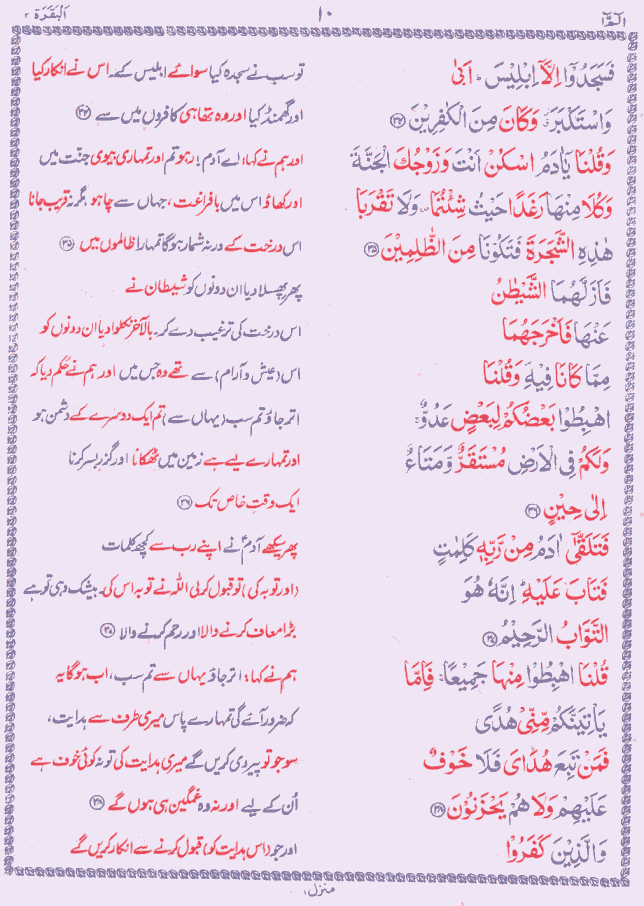 Quran Shareef Para # 1 P0010