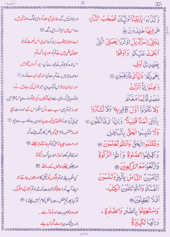 Quran Shareef Para # 1 P0011