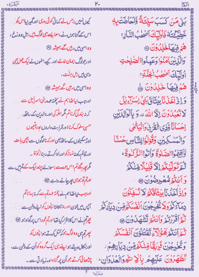 Quran Shareef Para # 1 P0020