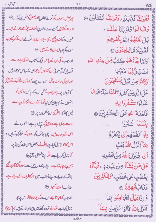 Quran Shareef Para # 1 P0022