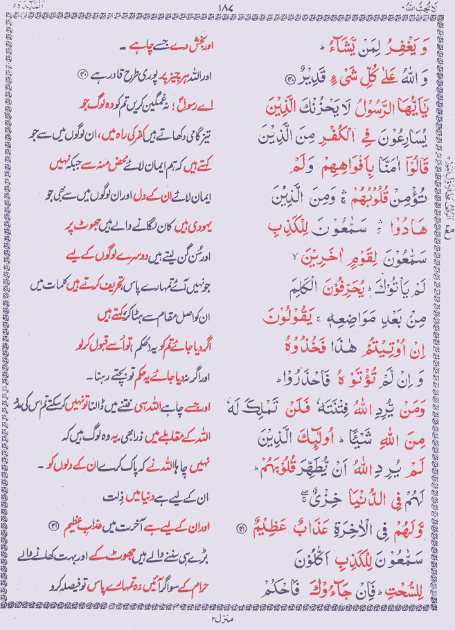 Quran Shareef Para # 6 P0187