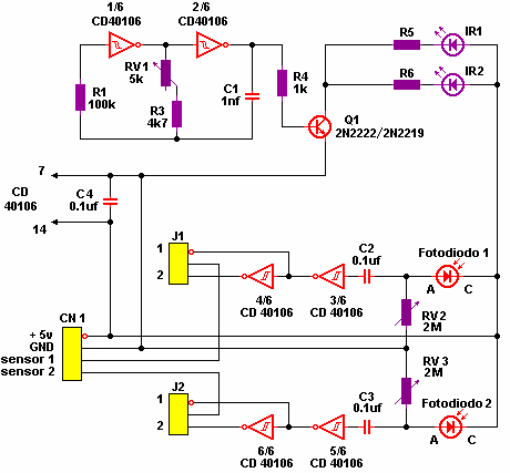 Emisor y Receptor Infrarrojo Ir_NOTx2