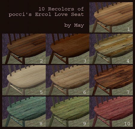 10 Recolors of pocci's Ercol Loveseat Preview2