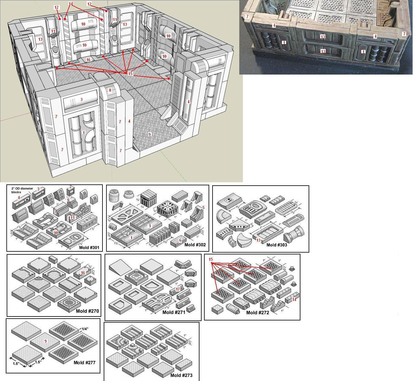 Projet Space Hulk 3D Hirst-Room-parts-01