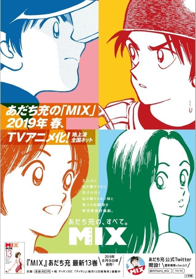 Anunciada adaptación animada de Mix de Mitsuru Adachi Mix-mitsuru-adachi