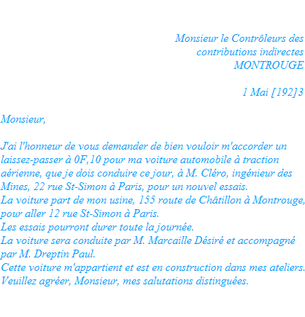 La lettre de réclamation Voihel_05_leg