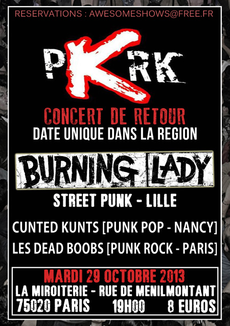 [29/10] PKRK + BURNING LADY + GUESTS @ LA MIROITERIE / PARIS 20131029-miroiterie-paris