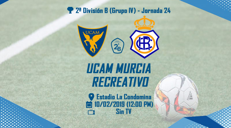 J.24 2ªB G.4º 2018/2019 UCAM MURCIA CF-RECRE (POST OFICIAL) Cartel-web-ucam-recre-800x445