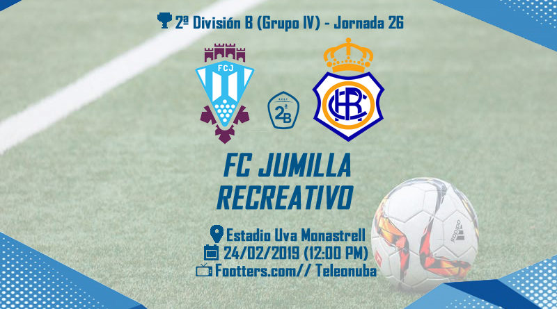 J.26 2ªB G.4º 2018/2019 FC JUMILLA-RECRE (POST OFICIAL) Jumilla-recre-web1-800x445