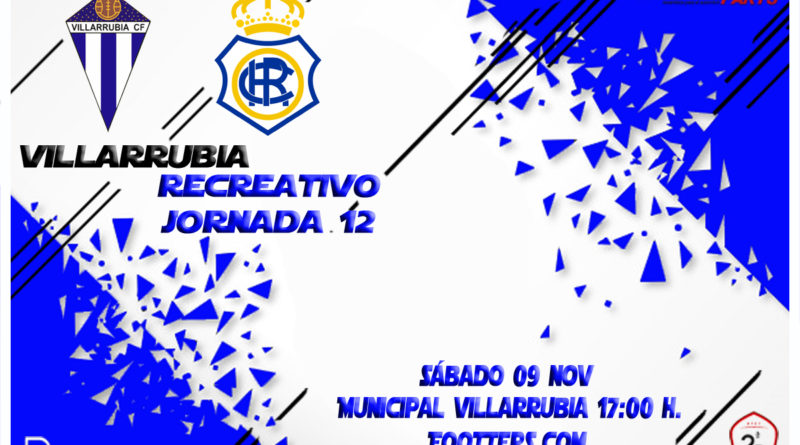 JORN.12 2ª DIV. B GR.IV TEMP.2019/2020 FORMAC VILLARRUBIA CF-RECRE (POST OFICIAL) Cartel-villarrubia-recre-800x445