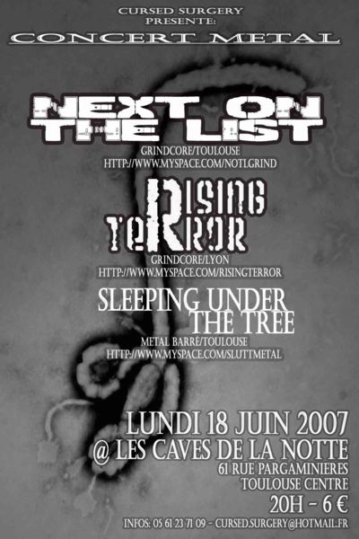 Next on the list,Rising Terror,Sleeping Under the Tree-18/06 5-18juin07-b