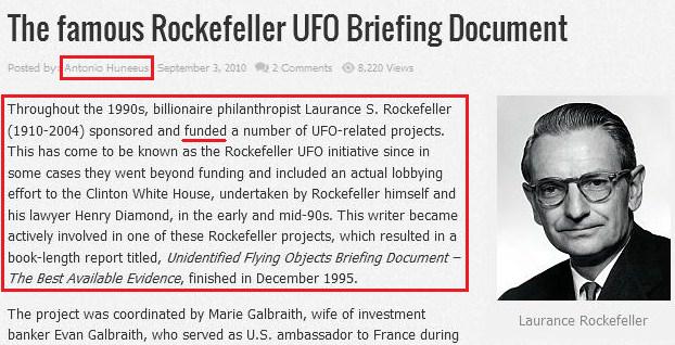 Why are the Rockefellers and the Jesuits guiding the UFO Disclosure Movement? Rockefeller