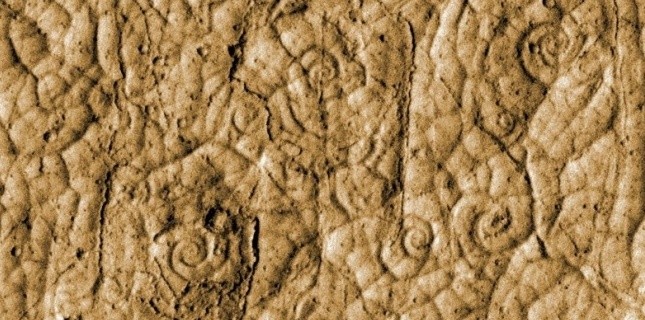 Les spirales de lave de Mars 3549361