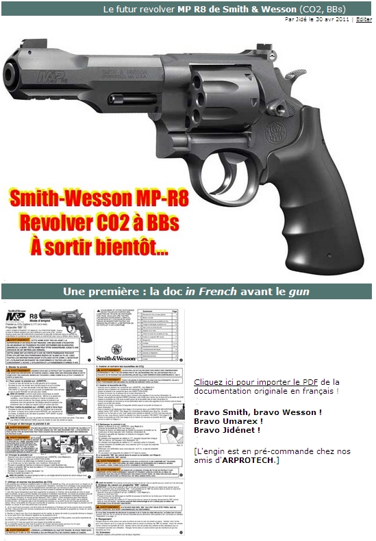 Futur Smith ¯Wesson MP R8 Umarex, doc en français ! Photo505