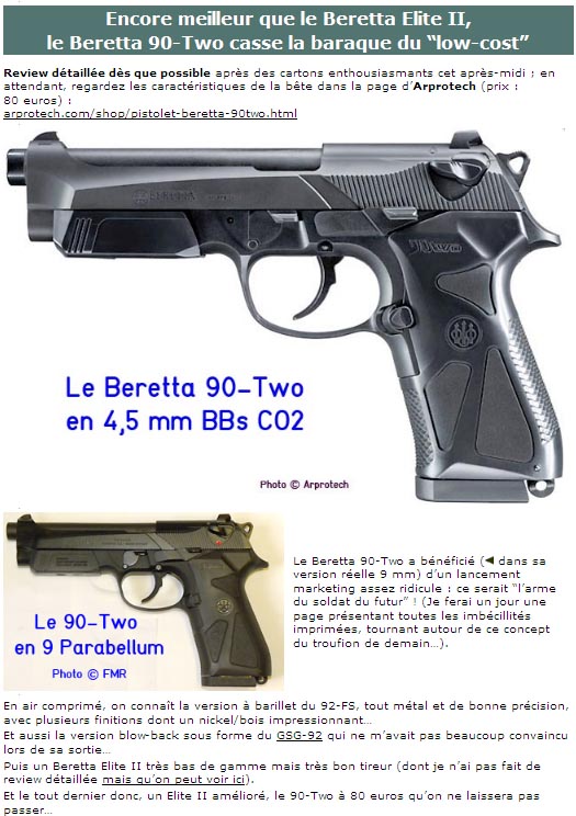 Pistolet Beretta 90-Two (CO2, BBs) Photo747