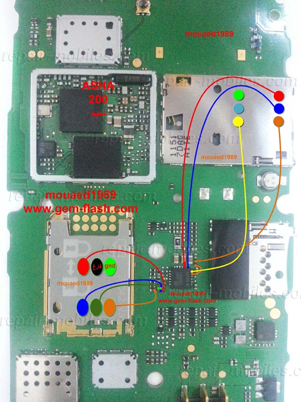 حل مشكلة ادخل بطاقة sim نوكيا آشا 201، 200 A200sim1