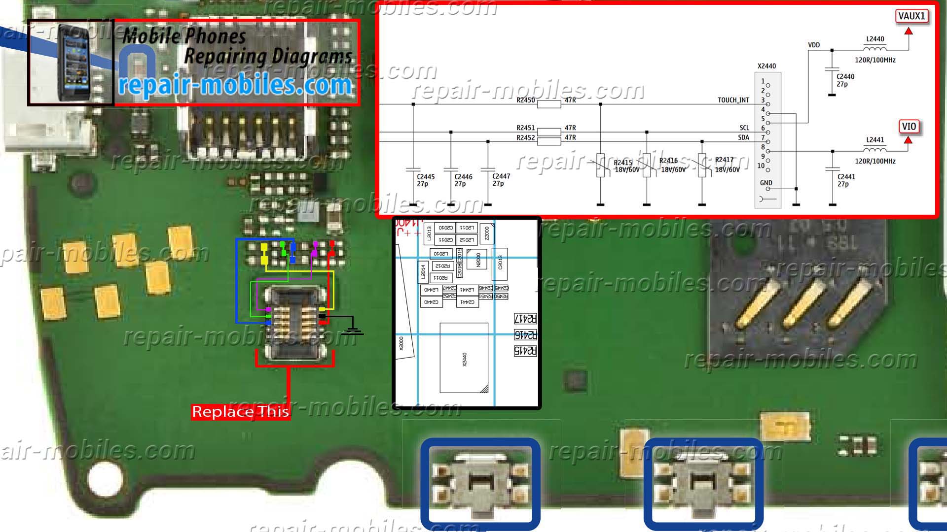 حل مشكلة شاشة اللمس نوكيا آشا 303 A303touch