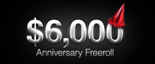 TitanPoker Celebrates 6 Years With 24 Hour Races, a $6,000 Freeroll and More Titank6k