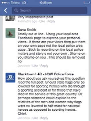 Blacktown Police: not Sports Star struck. 185752-d3f857c2-7761-11e4-a7f2-87cba13b8c8b