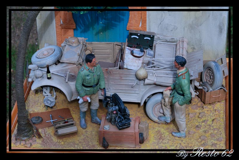 Kubelwagen Type 821 By Esci 1/9, kubelwagen du DAK dans le Desert DAK0017