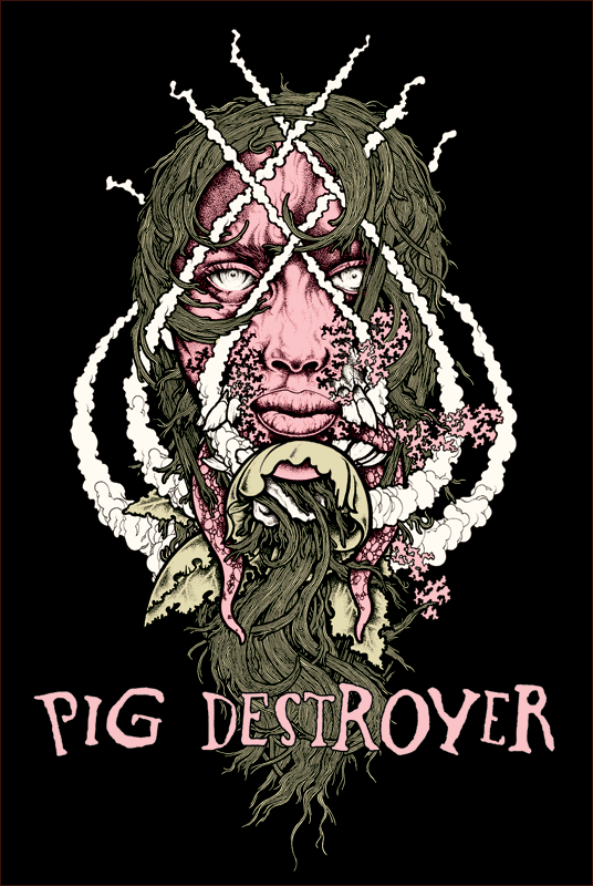  أغاني بلاك ميتال أصلي Pig Destroyer Metal Songs Pigdestroyer_shirt_art