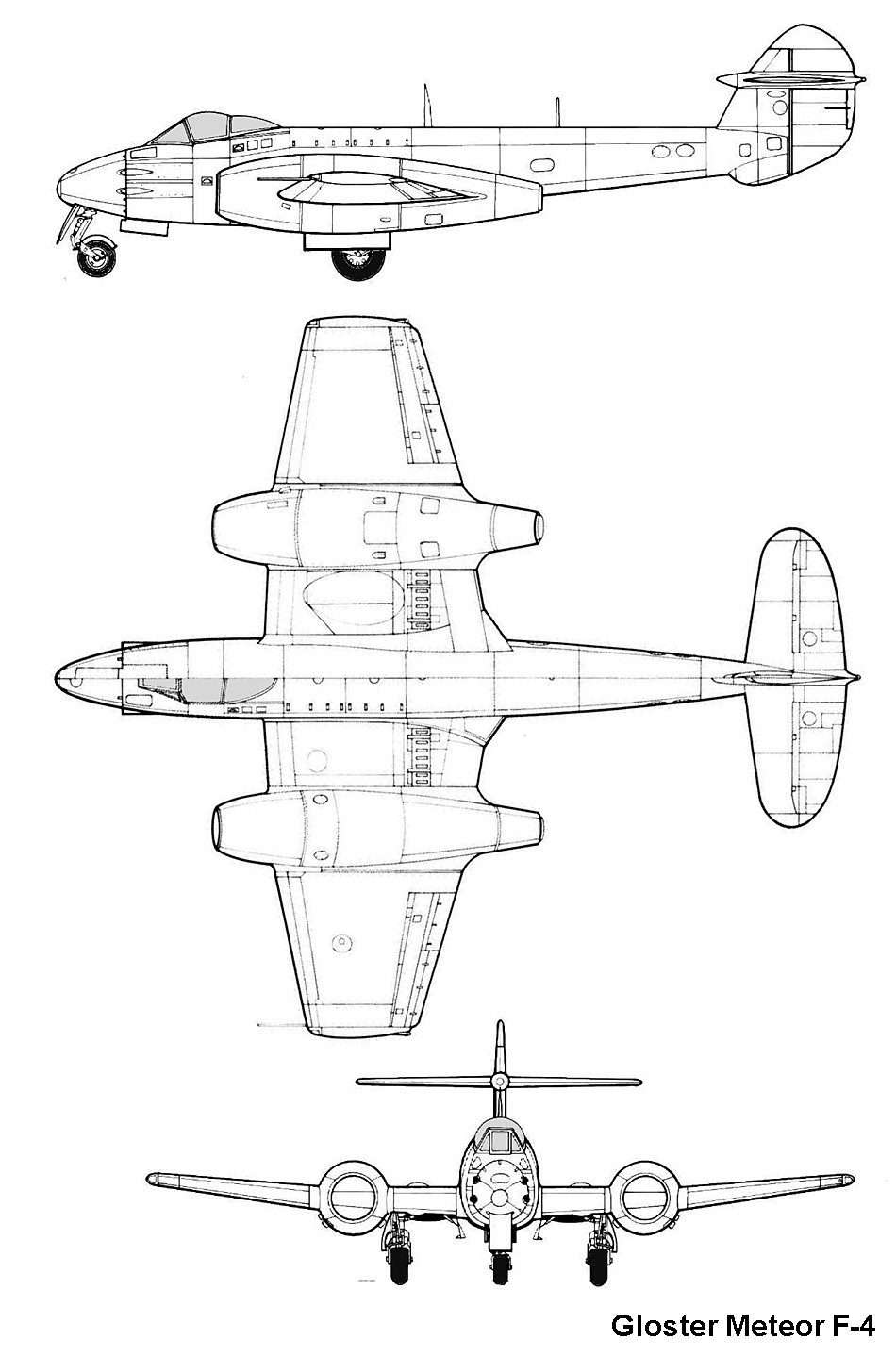 جميع الطائرات الحربية التى أستخدمت من أطراف الحرب - 2 (البريطانية ، والفرنسية ، والأسرائيلية ، و المصرية)   Meteorf4_3v