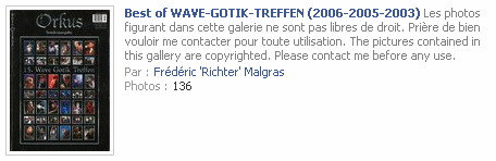 Best of festival WAVE-GOTIK-TREFFEN 2003 à 2009 FB-WGTBO2